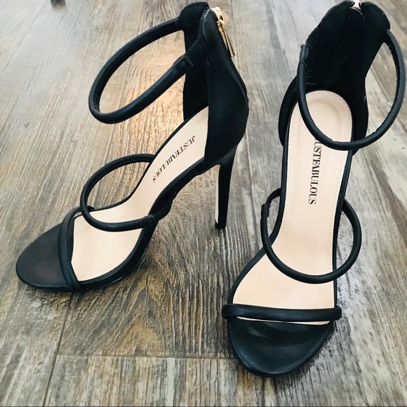 Just Fab Black Stilettos - Picture 3 of 8